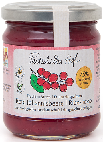 Rote Johannisbeere Bio Fruchtaufstrich - 230g - Partschillerhof