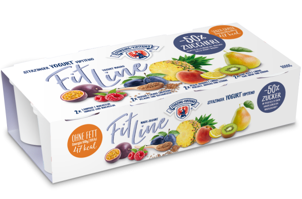 Yogurt Magro mix di frutta Fitline - 1000g - Milchhof Sterzing