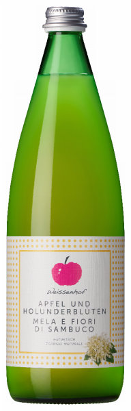 Apfelsaft naturtrüb mit Holunderblüte - 1l - Weissenhof