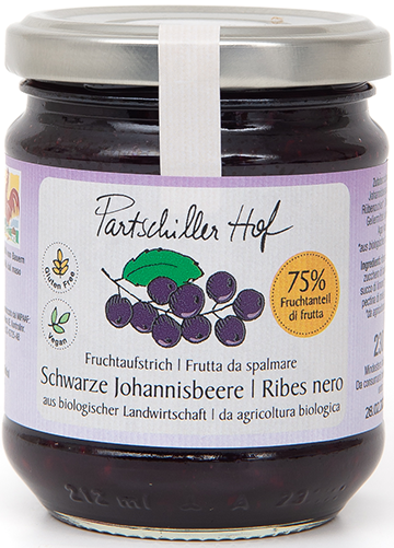 Frutta da spalmare ribes nero Bio - 230g - Partschillerhof