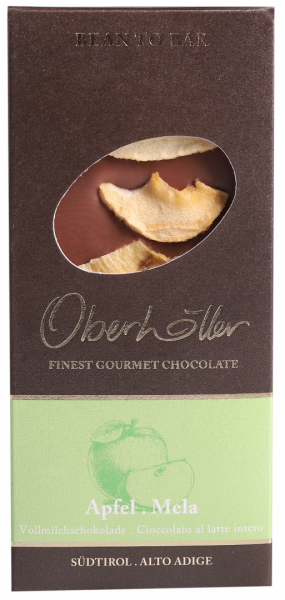 Vollmilchschokolade Apfel - 50g - Oberhöller