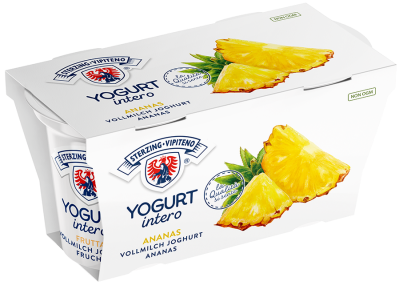 Ananas Vollmilchjoghurt - 250g - Milchhof Sterzing
