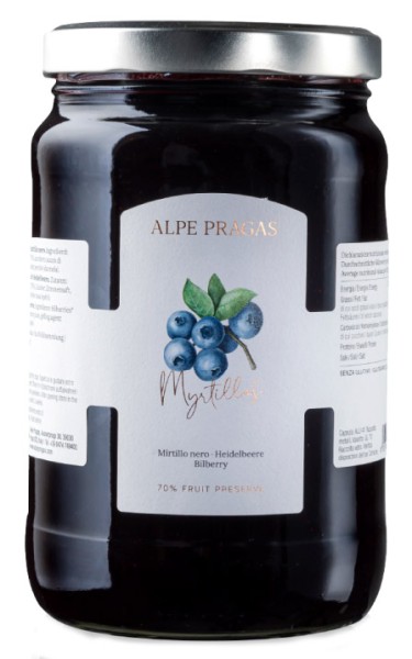 Composta di mirtilli neri - 1800g - Alpe Pragas