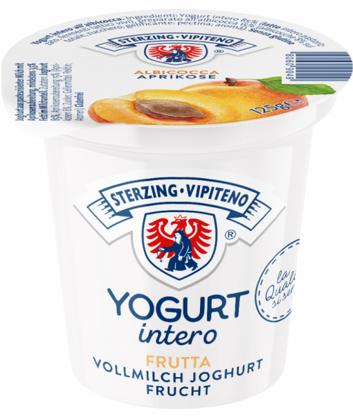Aprikose Vollmilchjoghurt - 125g - Milchhof Sterzing