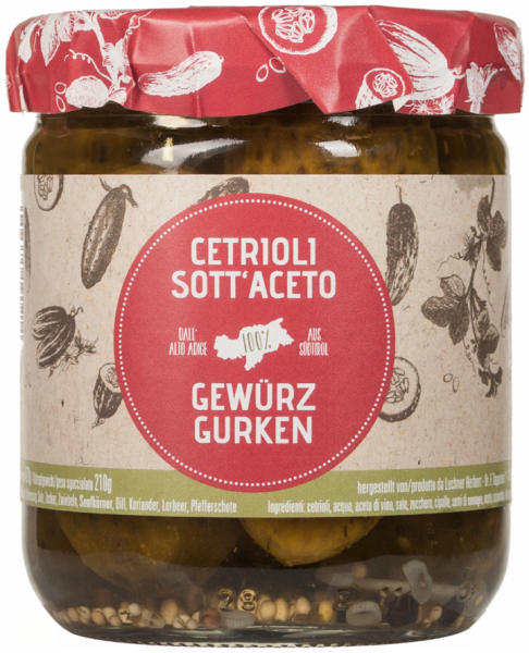 Südtiroler Gewürzgurken - 400g - Lechner Herbert