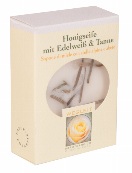 Honigseife mit Edelweiß und Tanne Bio - 1St. - Kräuterreich Wegleit