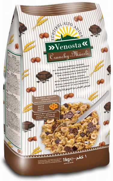 Müesli croccante con cioccolato e nocciole Venosta 1kg - 1kg - Fuchs Privatmühle