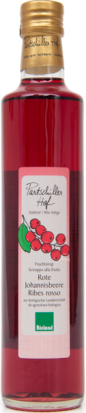 Roter Johannisbeersirup Bio - 0.5l - Partschillerhof