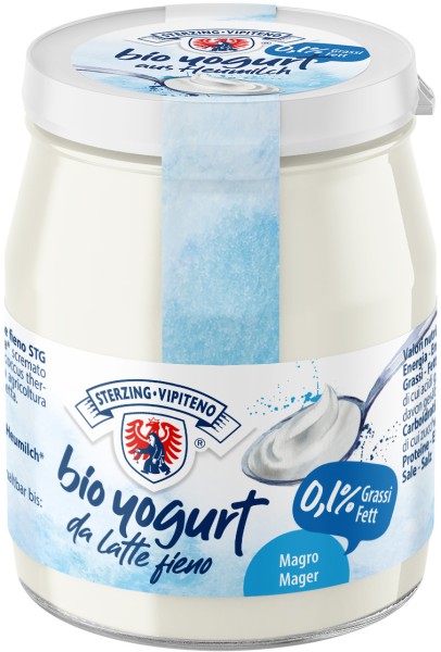 Bianco Yogurt magro da latte fieno Bio - 150g - Milchhof Sterzing