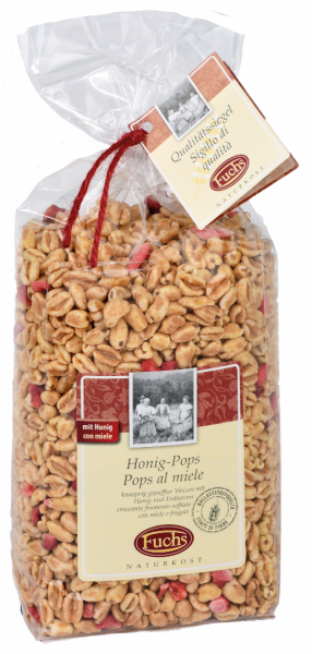 Honigpops mit Erdbeere - 250g - Fuchs Privatmühle