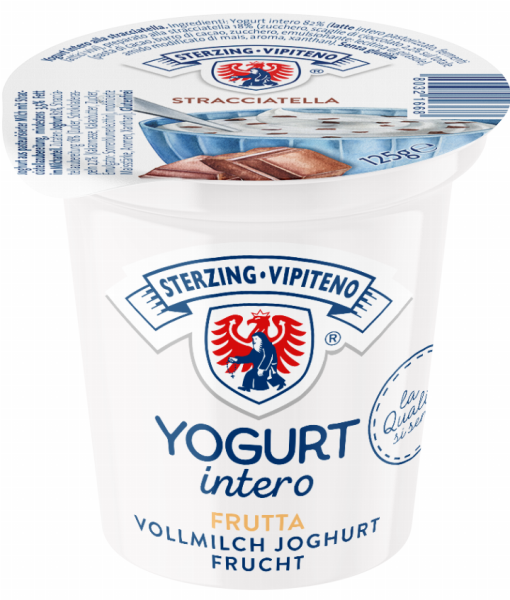 Stracciatella Yogurt intero - 125g - Milchhof Sterzing