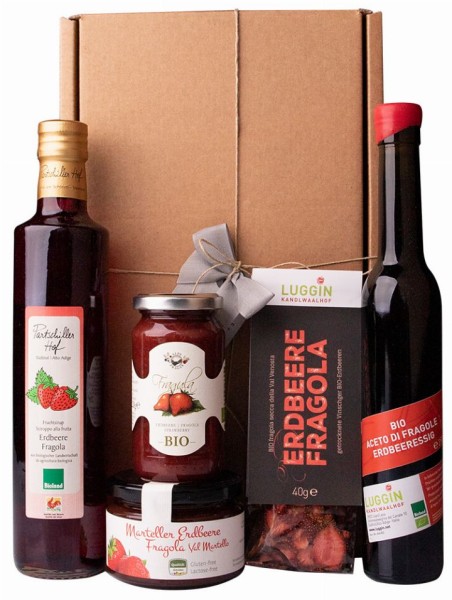 "Südtiroler Erdbeertraum" Geschenkkarton - 1St. - Pur Geschenke 