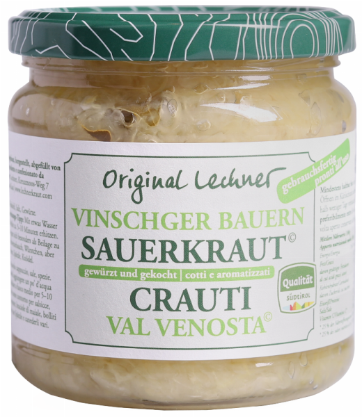 Crauti venostani cotti e aromatizzati - 400g - Lechner Herbert