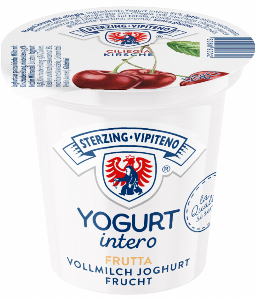 Ciliegia Yogurt intero - 125g - Milchhof Sterzing