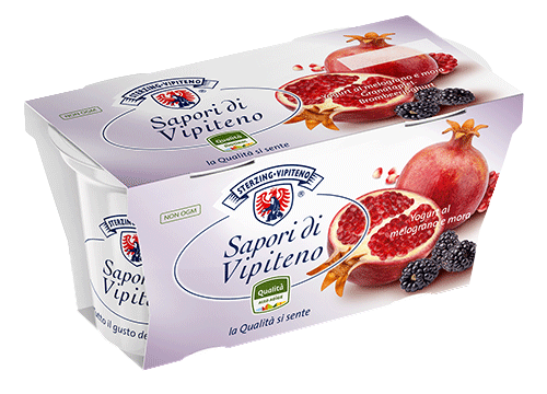 Melograno e more Yogurt intero - 250g - Milchhof Sterzing