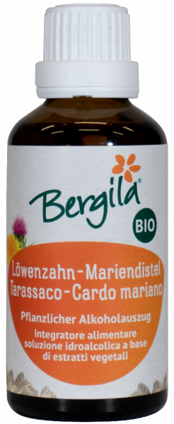Tintura Tarassaco e Cardo mariano Bio - 50ml - Bergila