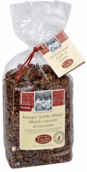 Knusper Müsli Schokolade Haselnuss - 350g - Fuchs Privatmühle