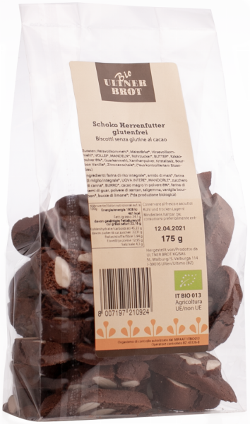 Herrenfutter Schoko glutenfrei BIO - 175g - Ultner Brot
